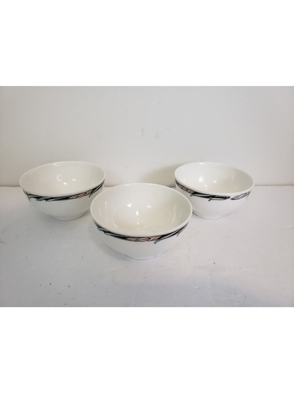 Dudson Fine China Tuscany Nouveau Irish Pattern Fruit Dessert Bowl Set Of 3